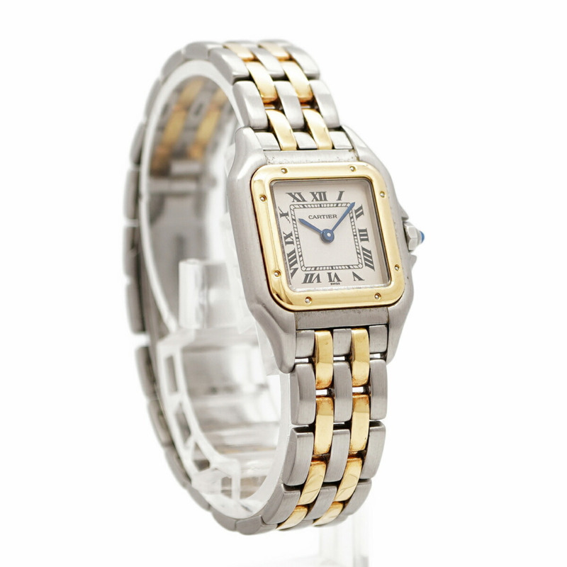 卡地亞 Panthère SM 雙色腕錶 W25029B6 白色錶盤 女士款-2