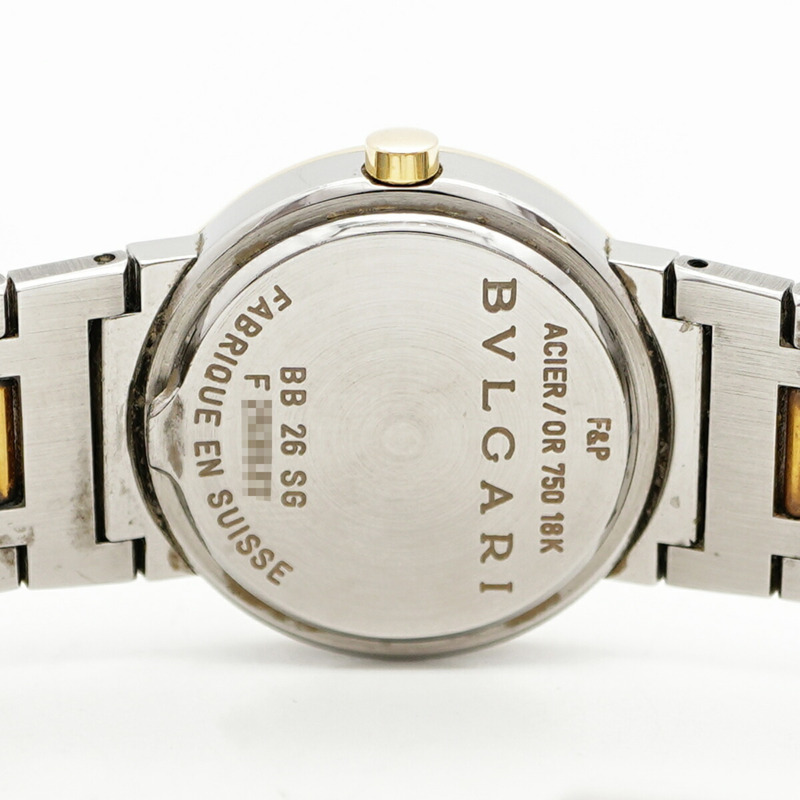 寶格麗 BB26SG 黑色錶盤小姐腕錶-4