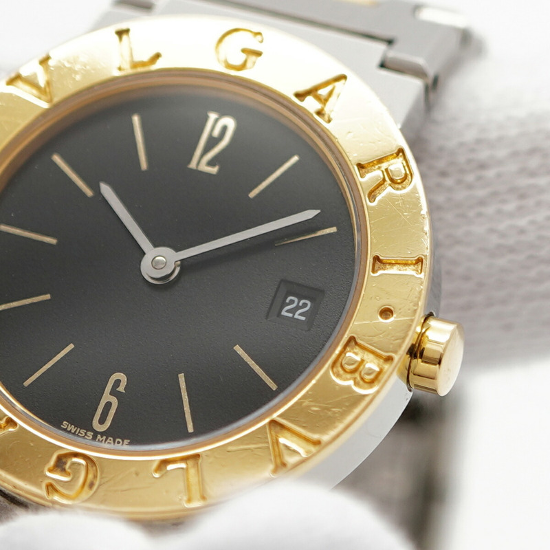 寶格麗 BB26SG 黑色錶盤小姐腕錶-6