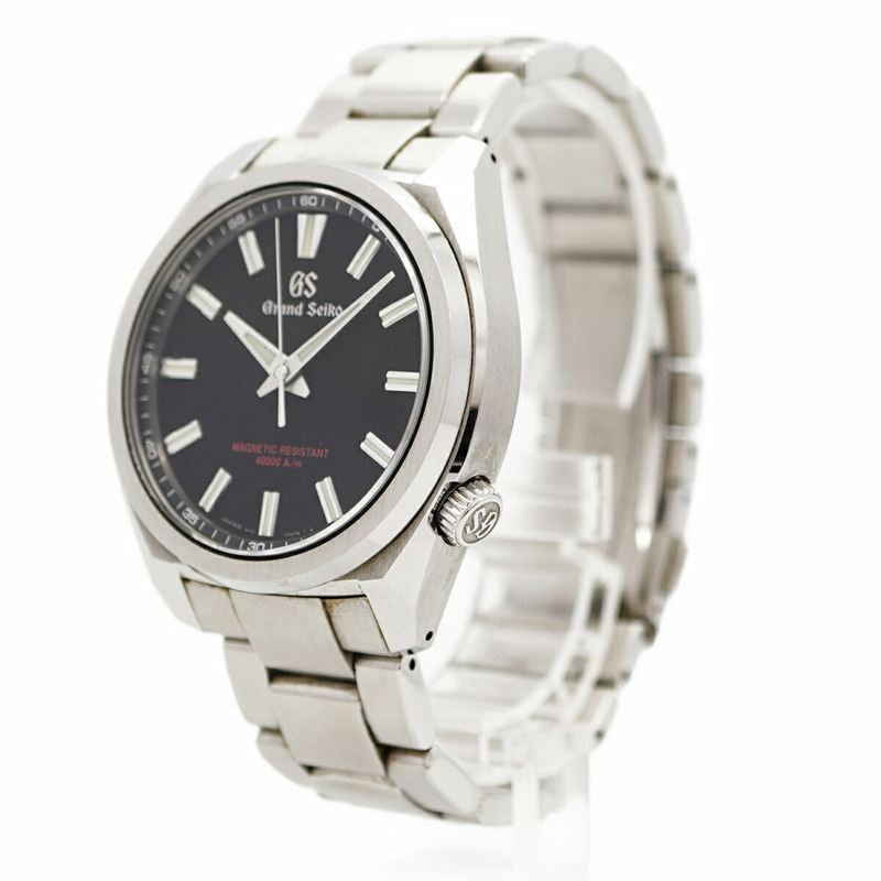 精工 Grand SBGX343 9F61-0AN0 黑色錶盤男士腕錶-1