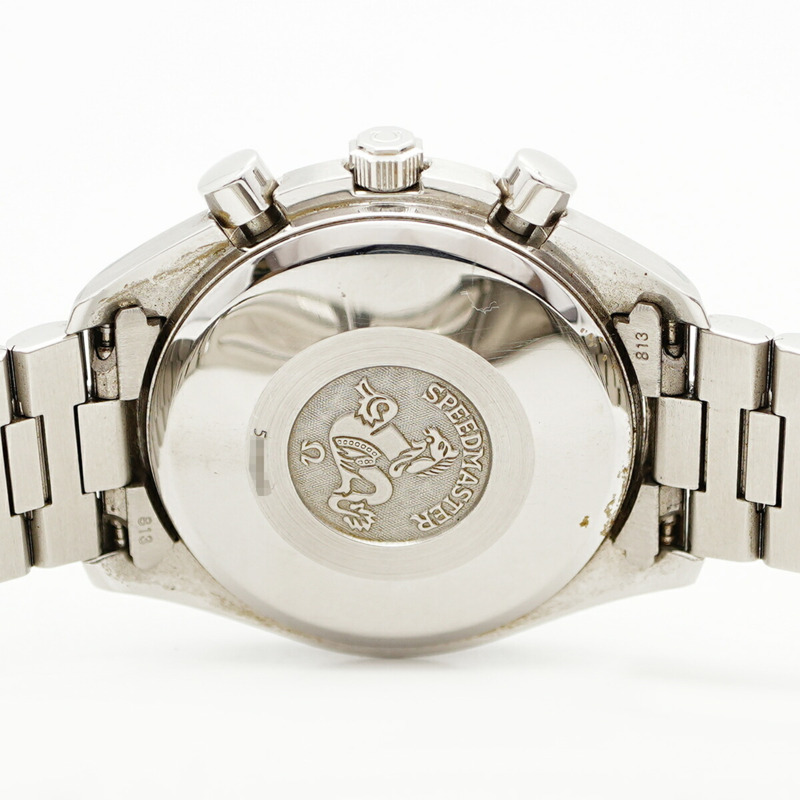 歐米茄超霸系列3521.30銀色錶盤男士腕錶-5