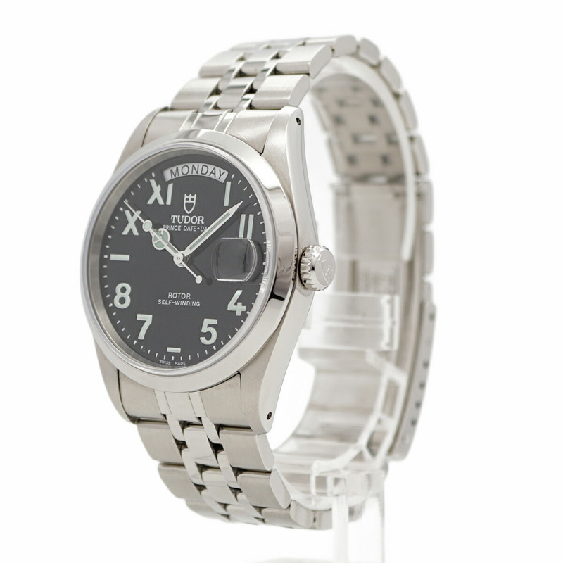 帝舵公主系列日期顯示星期顯示男士腕錶 76200 黑色錶盤-1