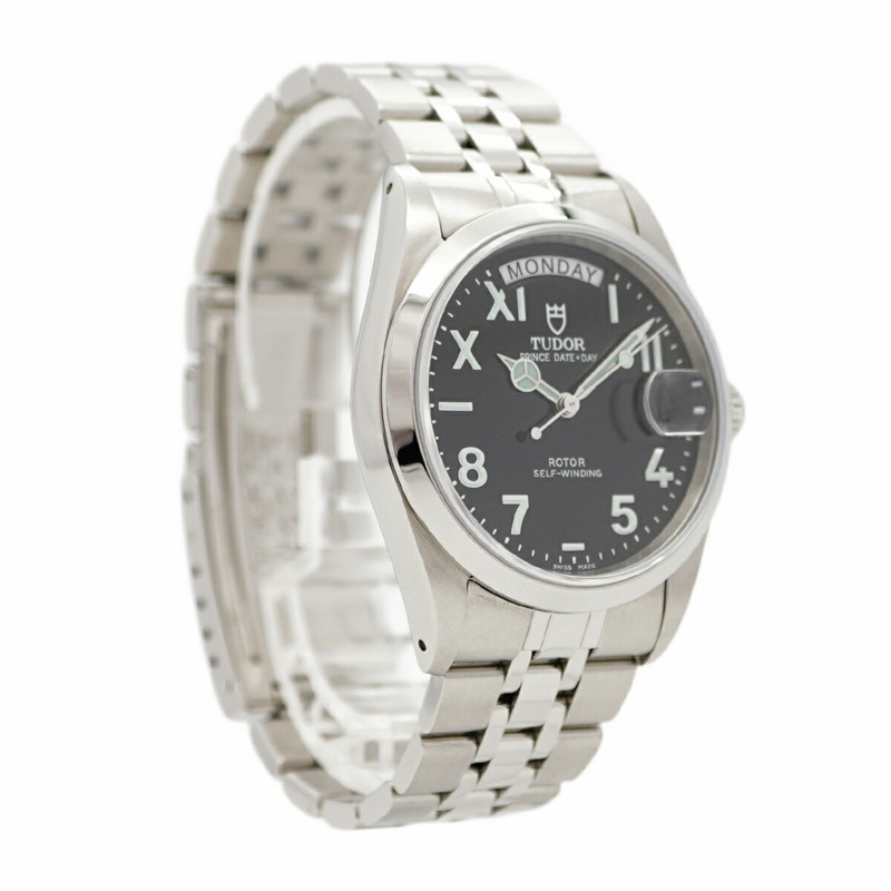 帝舵公主系列日期顯示星期顯示男士腕錶 76200 黑色錶盤-2