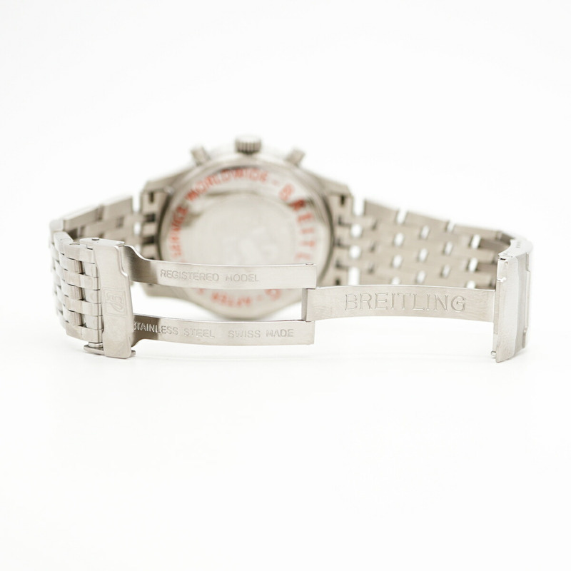 百年靈 Navitimer A13330 黑色錶盤男士腕錶-4