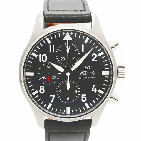 IWC萬國錶沙夫豪森飛行員系列IW377709男士黑色錶盤腕錶