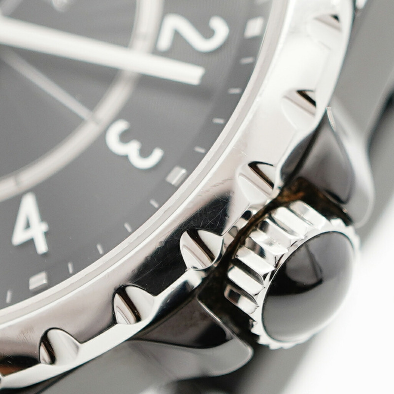 香奈兒 J12 365 H3836 黑色錶盤男士腕錶-7