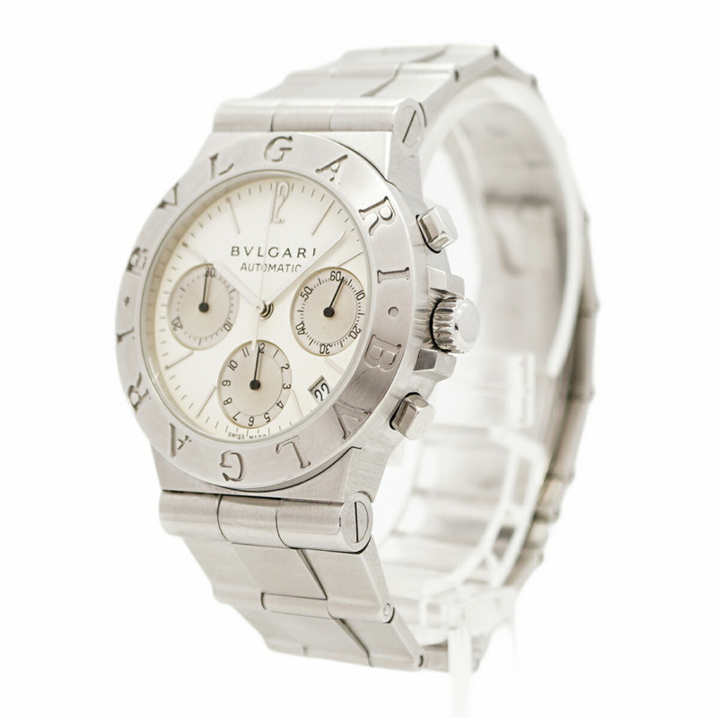 寶格麗 Diagono CH35S 白色錶盤男士腕錶-2