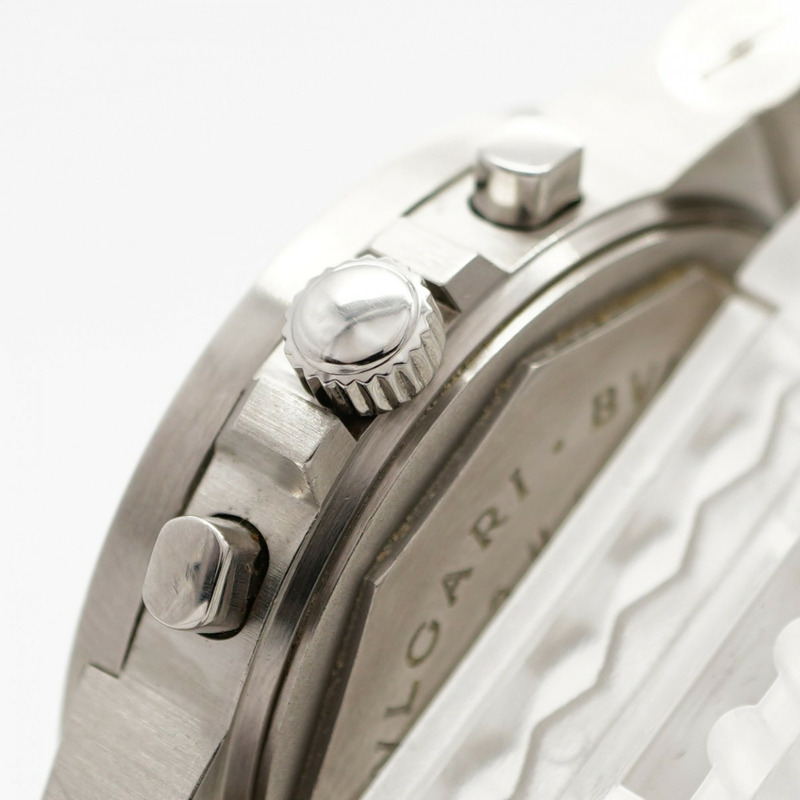 寶格麗 Diagono CH35S 白色錶盤男士腕錶-11