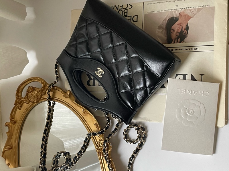 ▪️富貴選物FUGUEI▪️Chanel 31 bag nano 黑色淡金扣-6