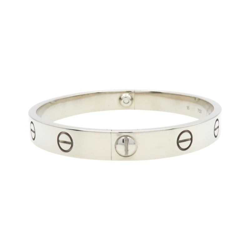 18K白金 Love bracelet 手環 附螺絲起子【Cartier 卡地亞】-3