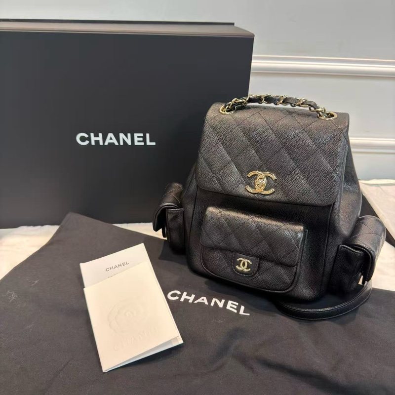 ♥️情人節送禮超罕有full set 日本正單‼️Chanel Duma Chanel中號背包-0