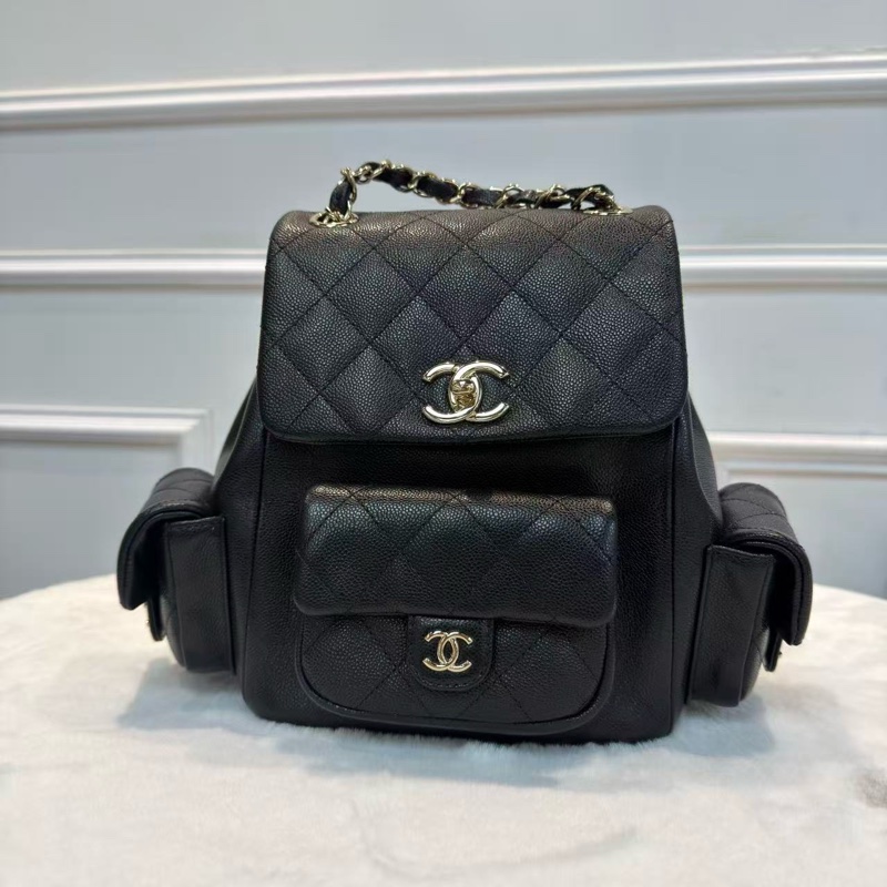 ♥️情人節送禮超罕有full set 日本正單‼️Chanel Duma Chanel中號背包-3