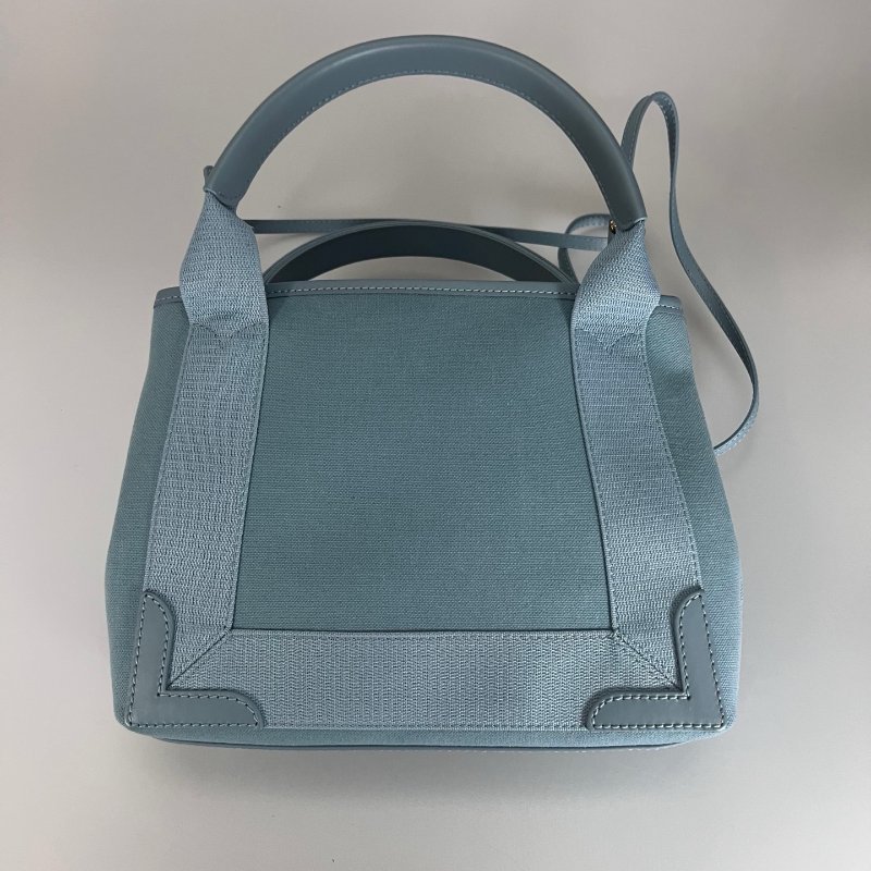 BALENCIAGA 390346 藍帆布CABAS包 XS-1