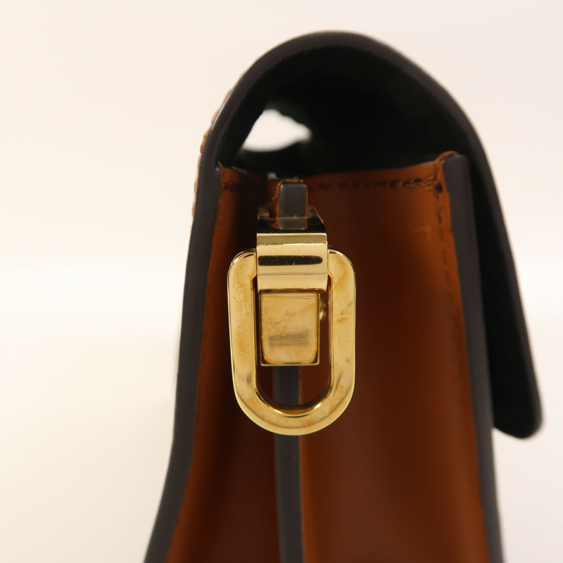 LOUIS VUITTON Monogram Reverse Mini Dauphine金扣肩背袋-14