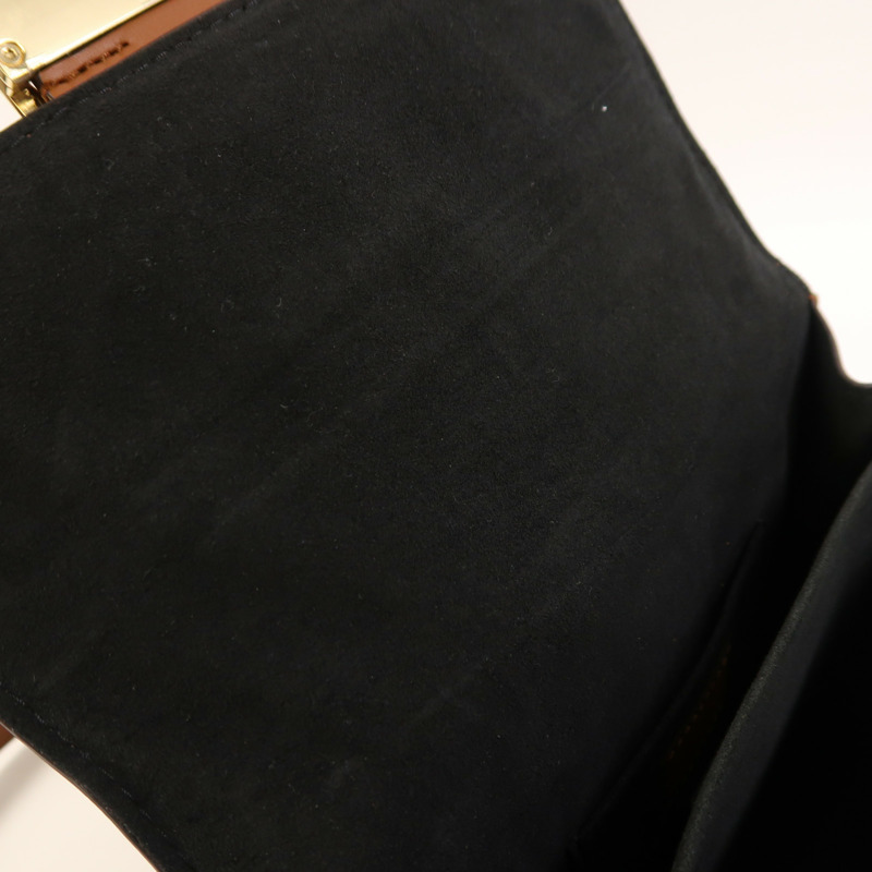 LOUIS VUITTON Monogram Reverse Mini Dauphine金扣肩背袋-18