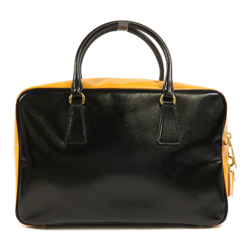 PRADA 漆皮皮革2 Way Shoulder金扣手挽肩背兩用袋-1