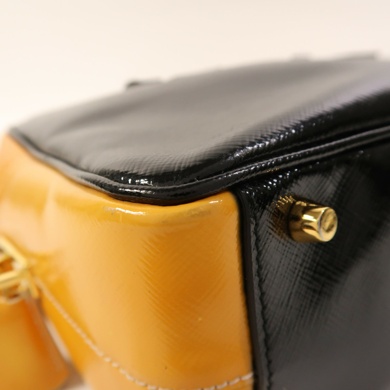 PRADA 漆皮皮革2 Way Shoulder金扣手挽肩背兩用袋-10