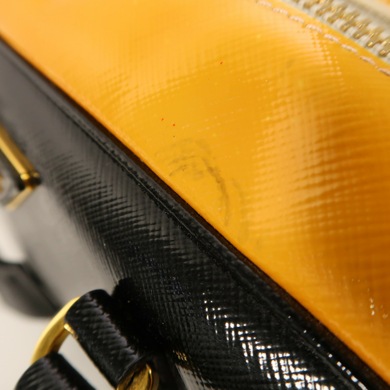 PRADA 漆皮皮革2 Way Shoulder金扣手挽肩背兩用袋-15