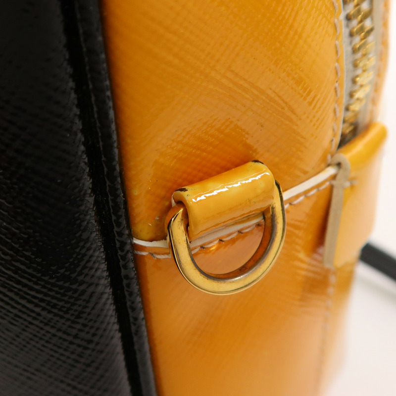 PRADA 漆皮皮革2 Way Shoulder金扣手挽肩背兩用袋-20