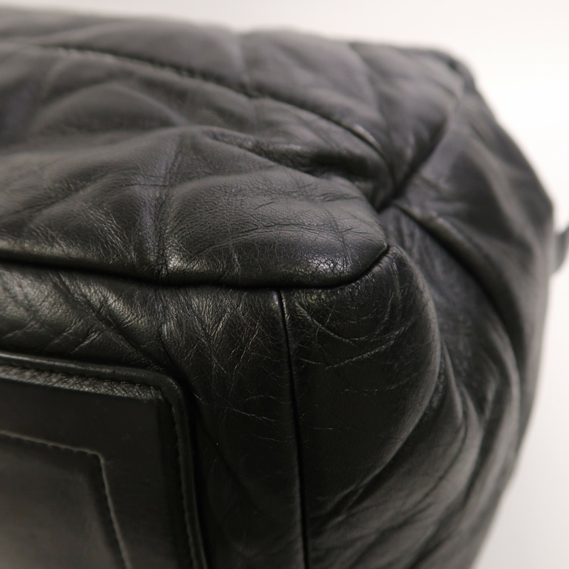 CHANEL 牛皮皮革Coco Cocoon銀扣手挽袋-13