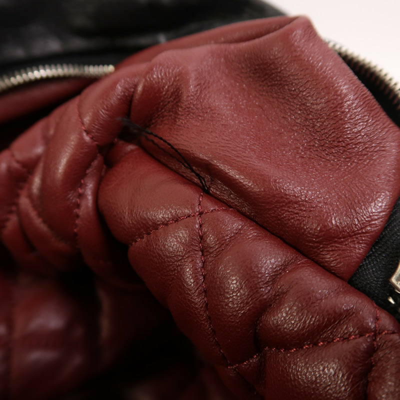 CHANEL 牛皮皮革Coco Cocoon銀扣手挽袋-15