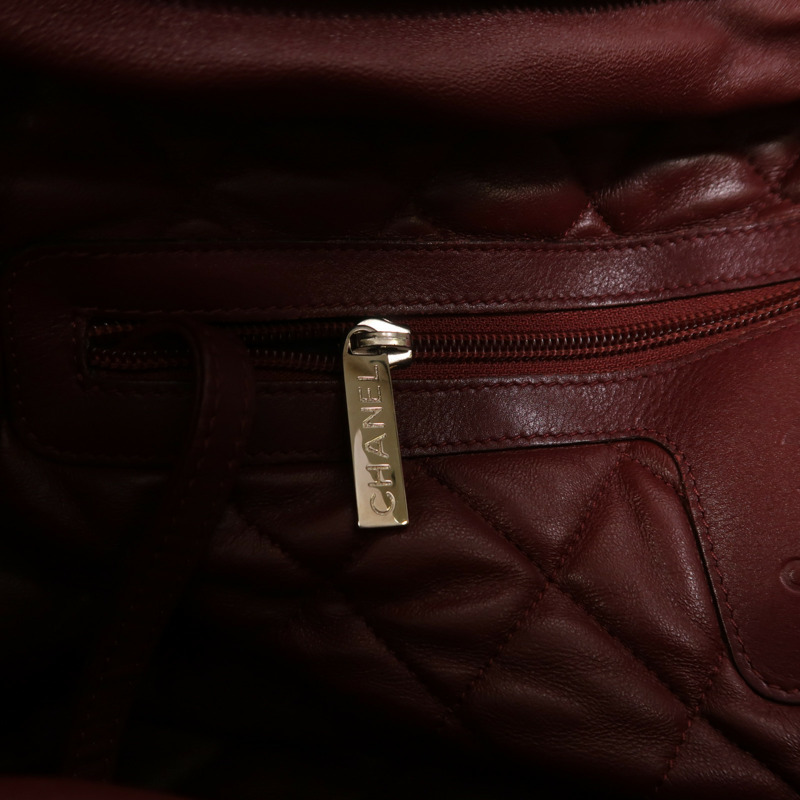 CHANEL 牛皮皮革Coco Cocoon銀扣手挽袋-16