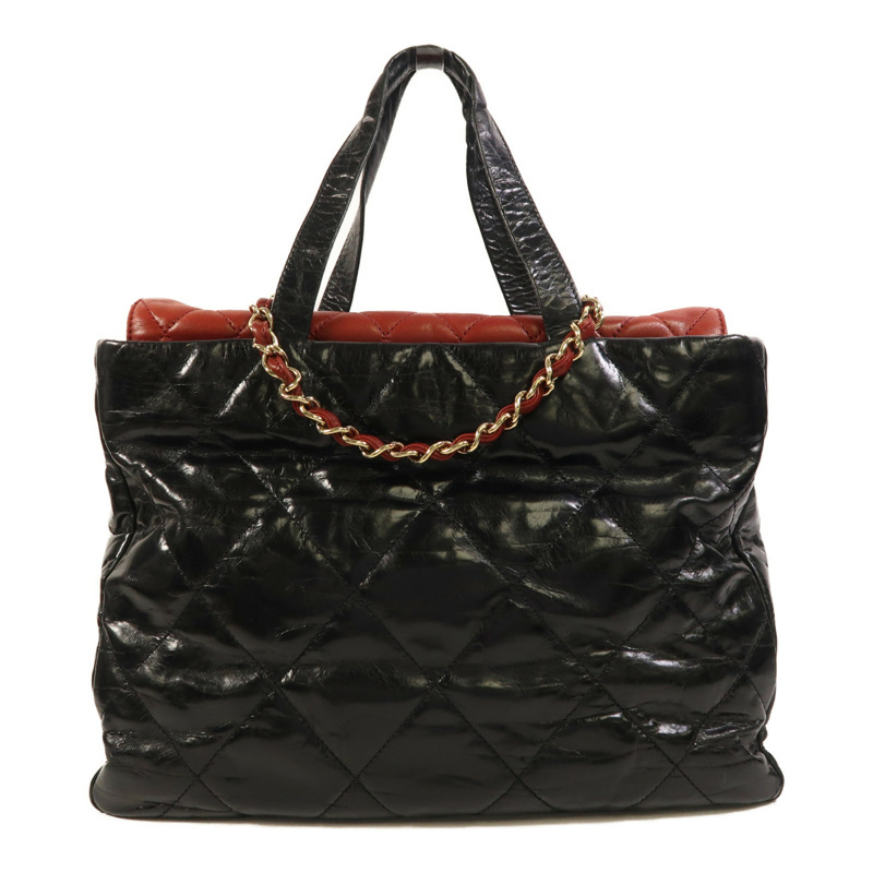 CHANEL 牛皮皮革/羊皮皮革Classic Portobello Tote金扣手挽肩背兩用袋-1