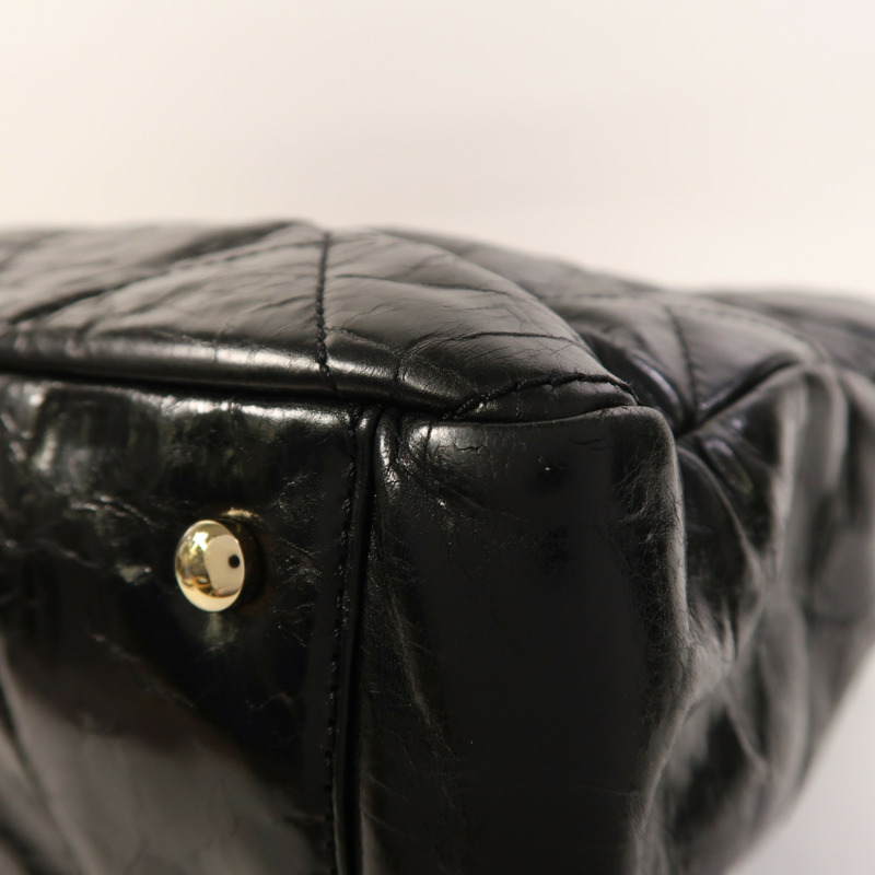 CHANEL 牛皮皮革/羊皮皮革Classic Portobello Tote金扣手挽肩背兩用袋-12