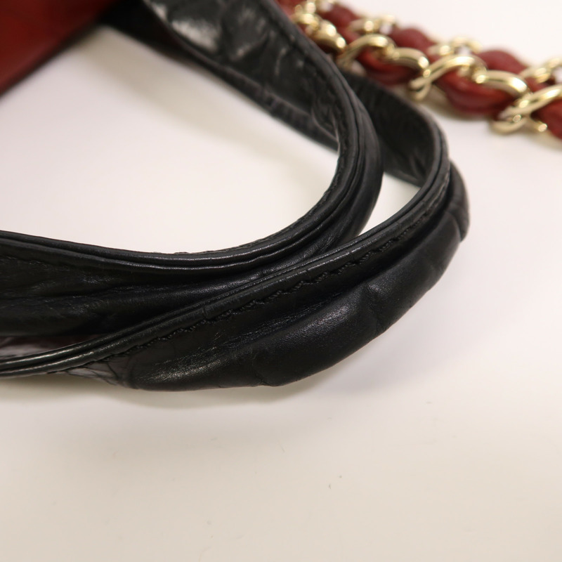 CHANEL 牛皮皮革/羊皮皮革Classic Portobello Tote金扣手挽肩背兩用袋-14