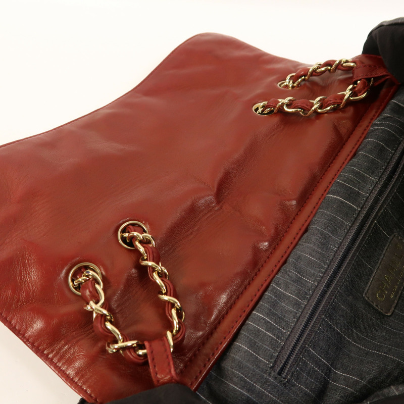 CHANEL 牛皮皮革/羊皮皮革Classic Portobello Tote金扣手挽肩背兩用袋-15