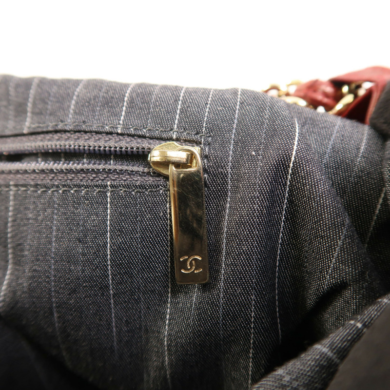 CHANEL 牛皮皮革/羊皮皮革Classic Portobello Tote金扣手挽肩背兩用袋-16