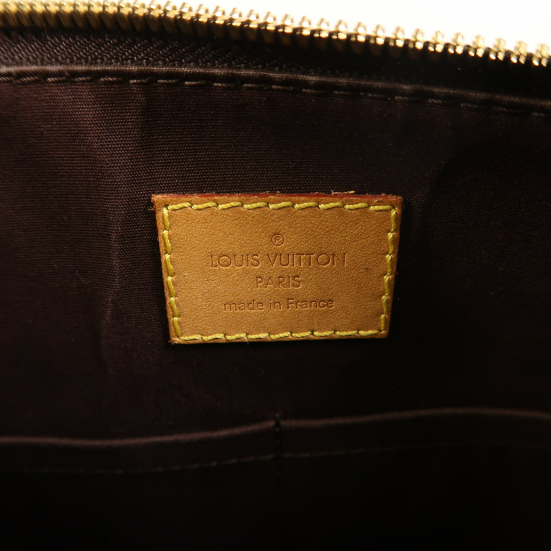 LOUIS VUITTON Monogram Vernis Alma PM金扣手挽袋-5