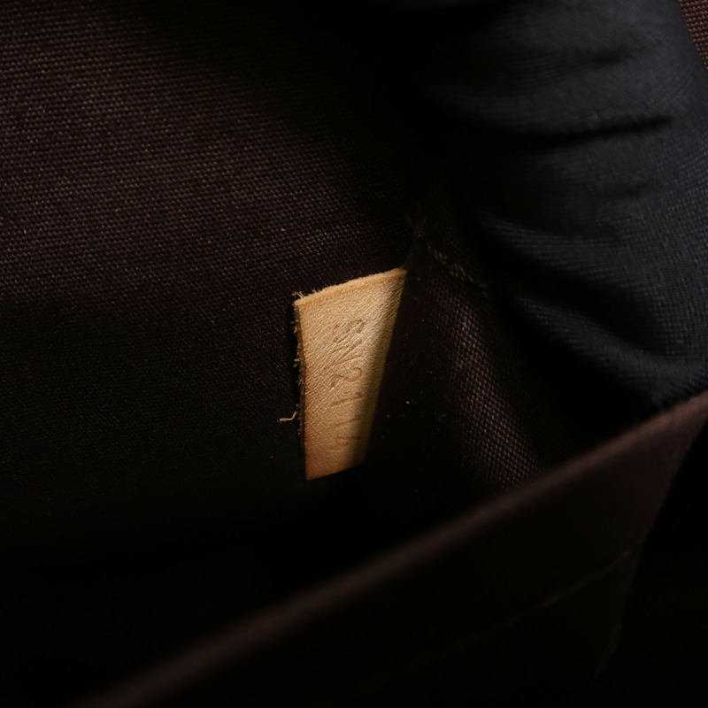 LOUIS VUITTON Monogram Vernis Alma PM金扣手挽袋-6