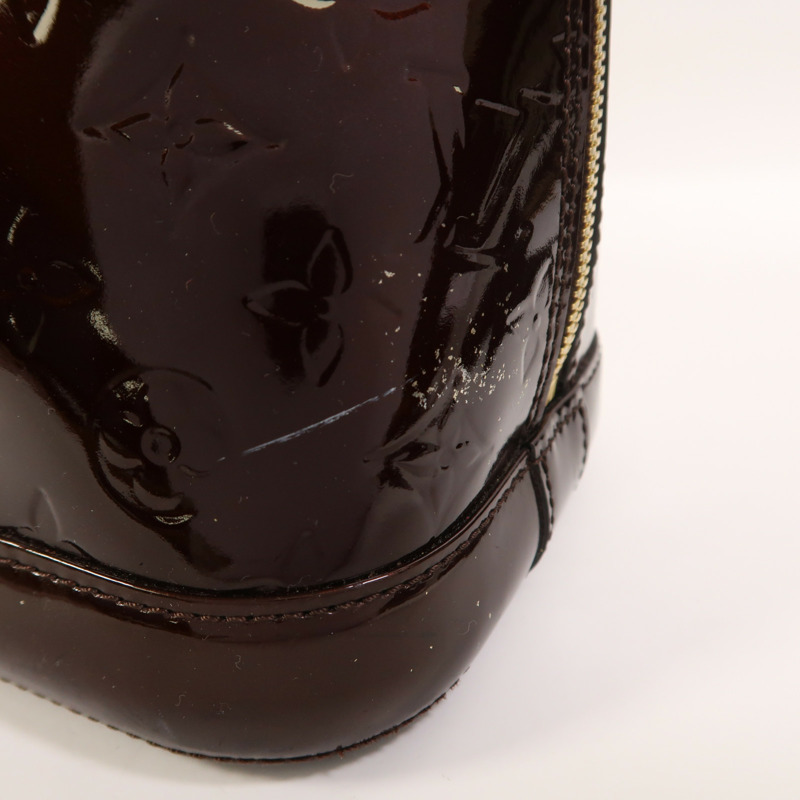 LOUIS VUITTON Monogram Vernis Alma PM金扣手挽袋-15