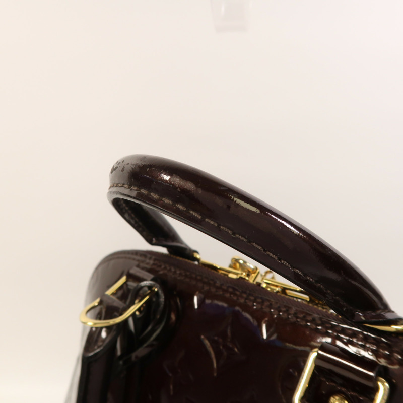 LOUIS VUITTON Monogram Vernis Alma PM金扣手挽袋-16