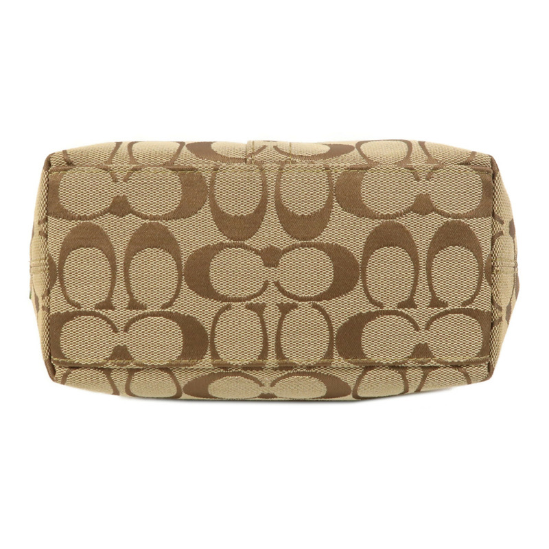 COACH 帆布Hand Bag銀扣手挽袋-3