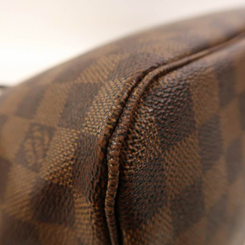 LOUIS VUITTON Damier Neverfull MM金扣肩背袋/手挽袋-12