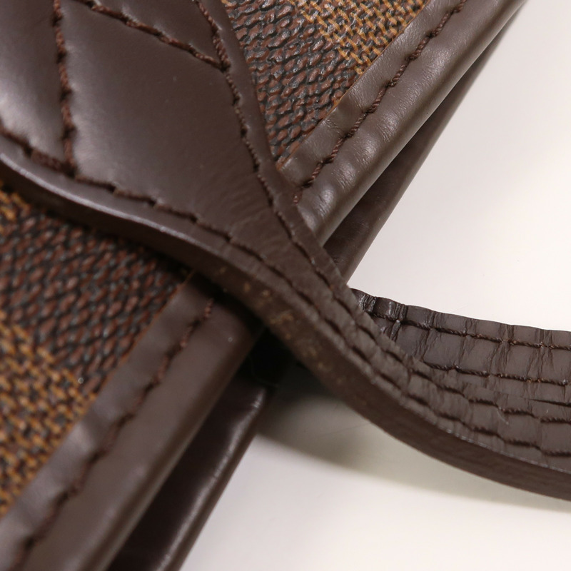 LOUIS VUITTON Damier Neverfull MM金扣肩背袋/手挽袋-17