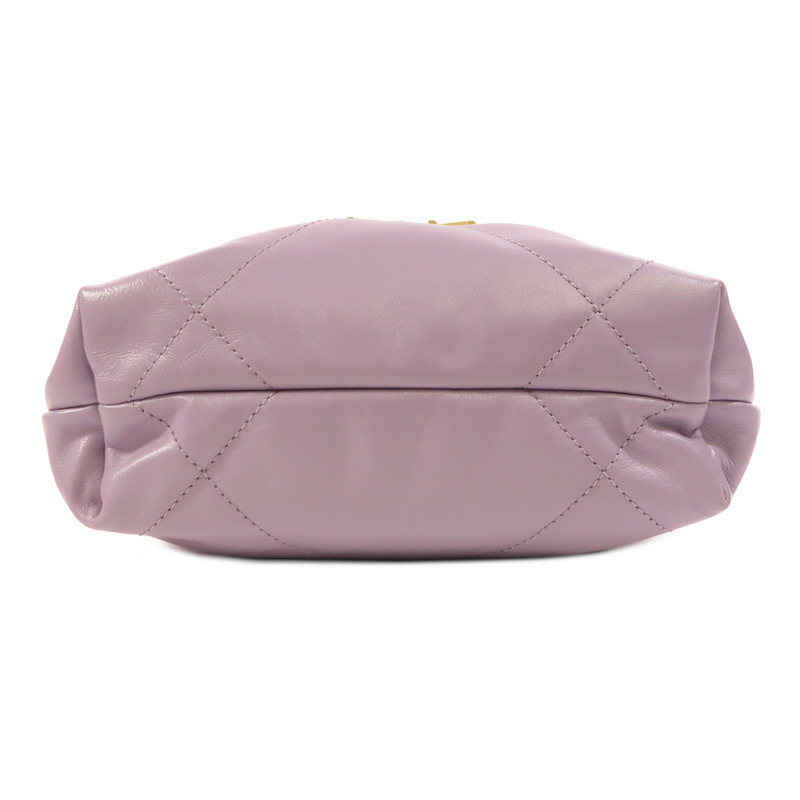 CHANEL 牛皮皮革Chanel 22 Mini金扣手挽肩背兩用袋-3