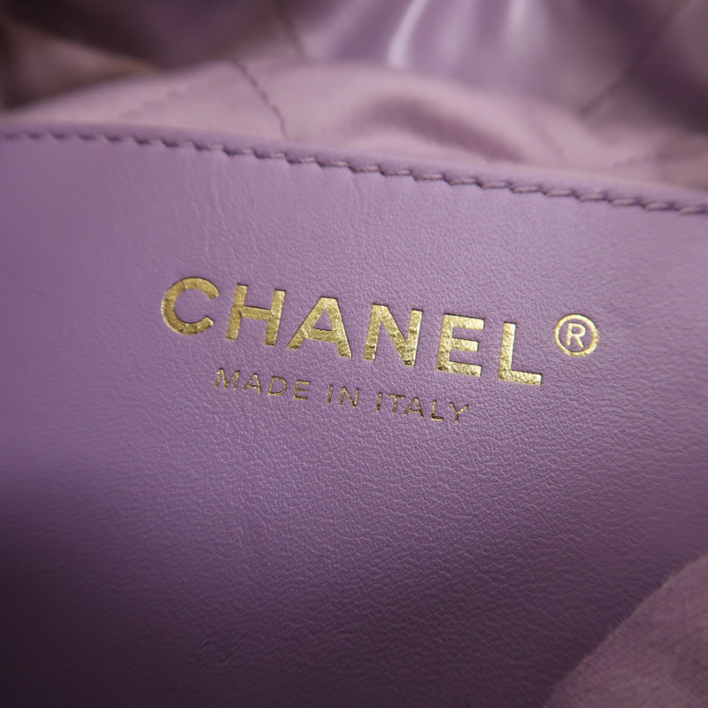 CHANEL 牛皮皮革Chanel 22 Mini金扣手挽肩背兩用袋-5