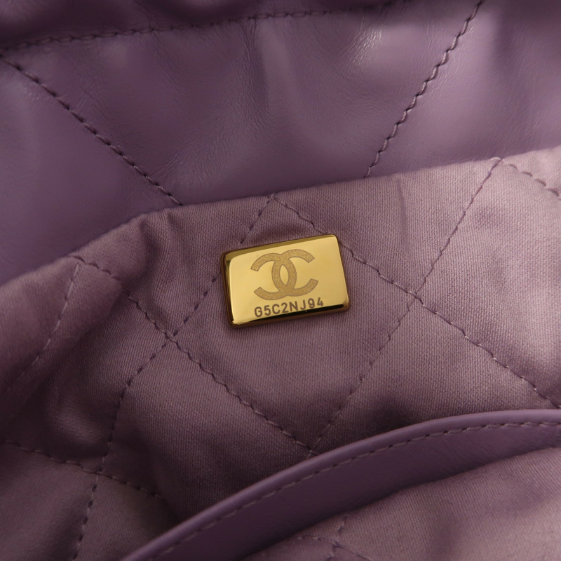 CHANEL 牛皮皮革Chanel 22 Mini金扣手挽肩背兩用袋-6