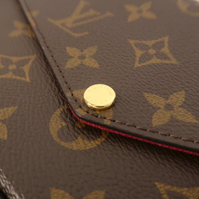 LOUIS VUITTON Monogram Pochette Felicie金扣鏈帶肩背袋-8