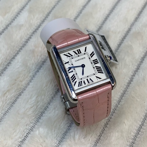 💌情人節送禮🎀Cartier Watch pink Tank Must W5200005