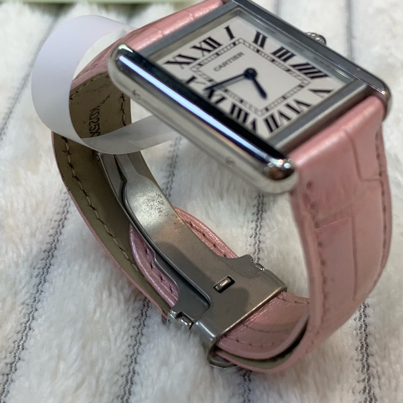 💌情人節送禮🎀Cartier Watch pink Tank Must W5200005-1