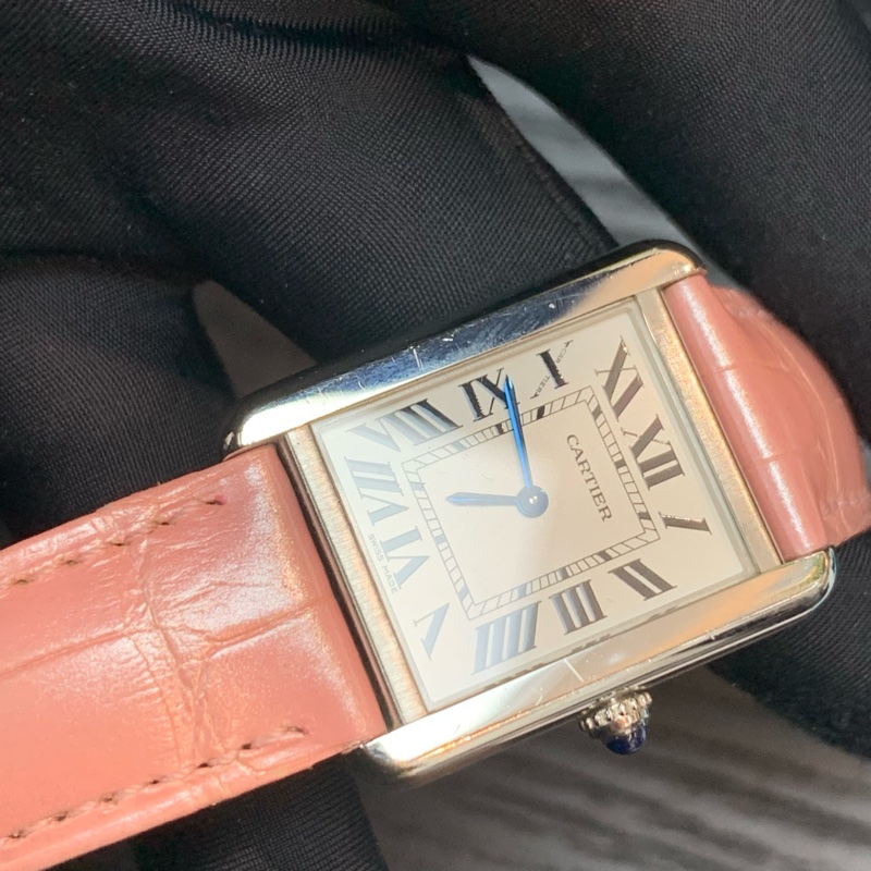 💌情人節送禮🎀Cartier Watch pink Tank Must W5200005-10
