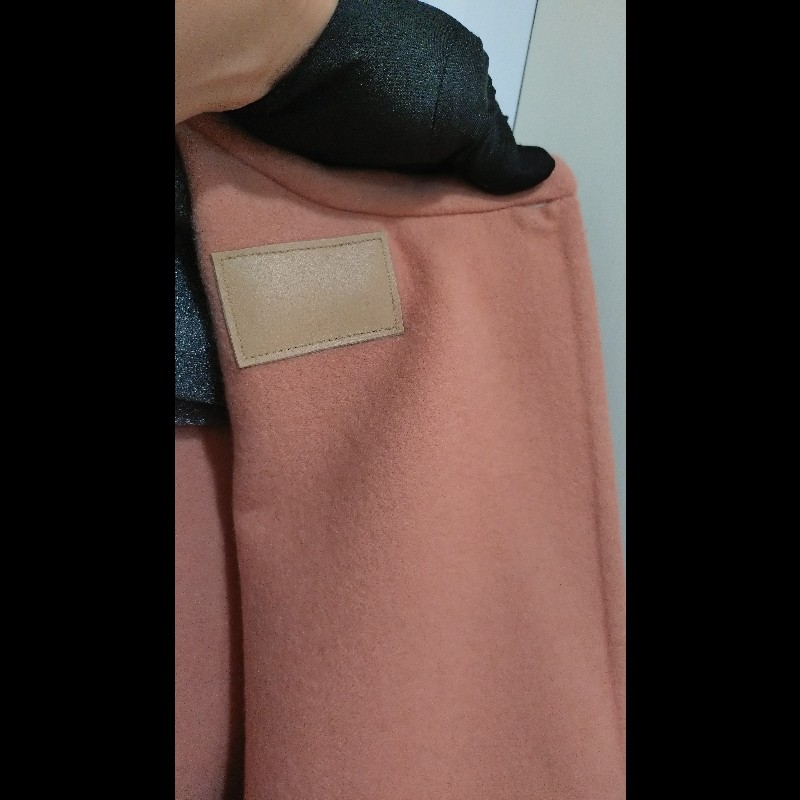 Hermes 粉膚色 cashmere 單釦外套-23