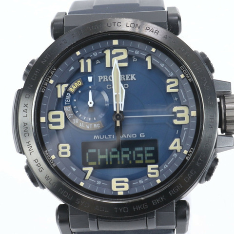 卡西歐 Pro Trek PRW-6600Y 男士海軍藍手錶