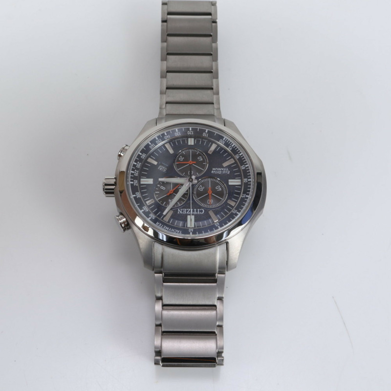 西鐵城光動能計時腕錶 AT2530-85L 銀色男士腕錶-3