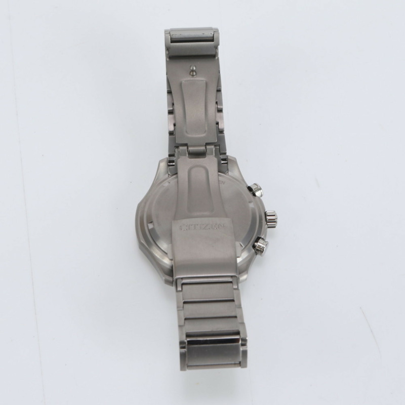 西鐵城光動能計時腕錶 AT2530-85L 銀色男士腕錶-4