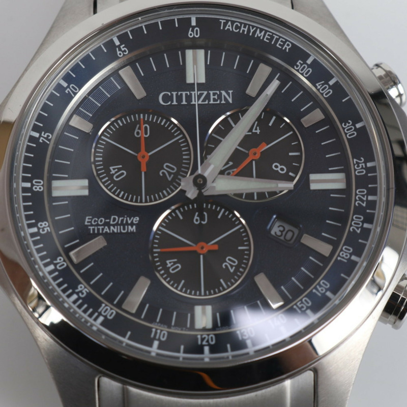 西鐵城光動能計時腕錶 AT2530-85L 銀色男士腕錶-5